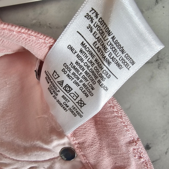 Hudson Jeans Mid Rise Ankle Natalie Supet Skinny Pink Jeans 30 NWT - Picture 10 of 10